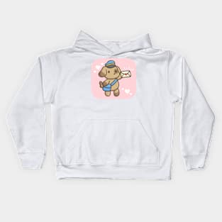 Sending some puppy love Kids Hoodie